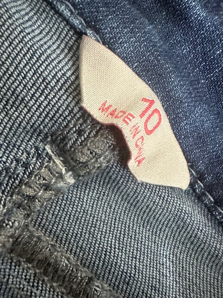 Laurie Felt Los Angeles Jeans Women Sz 10 Blue Flare Frayed Hem 5-Pocket Stretch - Picture 12 of 15